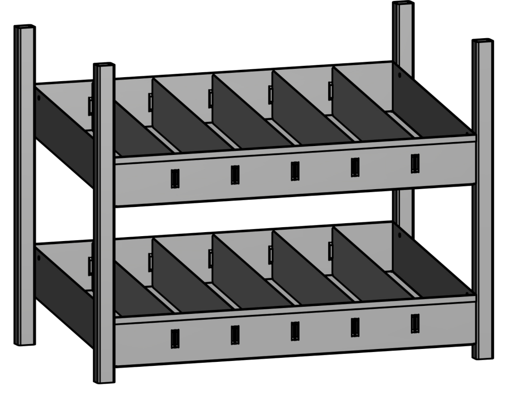 Bild von JURA-MODUL - Mittelteil - Schüttenmodul variabel, schräg (VPE=1 Stück)